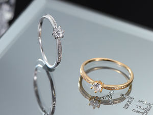 Anillo de Plata de Ley S925 con Zirconia de Seis Puntas, Chapado en Rodio, para Mujer, Anillo de Lujo para Boda y Fiesta, Regalo - Product Image 2