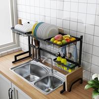 Égouttoir à vaisselle 201 en acier inoxydable de 91 cm, trois couches, couleur personnalisable, pour organisation de cuisine, marque KCS, modèle KCS-079, vente chaude