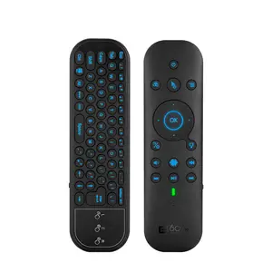 Groothandel Bluetooth 2.4G Draadloze Dual Mode Voice Air Mouse G 60S Pro Slimme Afstandsbedieningen Met Toetsenbord Touch Panel