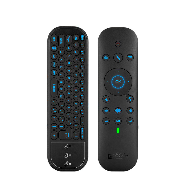 Wholesale 2.4Ghz Wireless Dual Mode Voice air Mouse G60S Pro Smart Remote Controls with Keyboard Touch Panel Factory