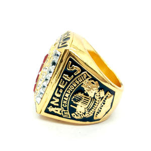 Bague de championnat des Angels de Los Angeles 2002 pour homme, plaquée or rose, alliage, souvenir, collection, cadeau d'anniversaire - Product Image 3