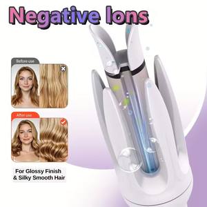 Rizador de Pelo Automático de 28 mm, Ondas Grandes Tipo Rollo de Huevo, No Daña el Cabello, Rizador de Cerámica con Efecto de Ondas de Agua, Rizador Grande para un Peinado Rápido - Product Image 3