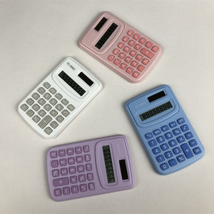 Kc-888c Portable Calculator Macaron Color Mini For Students Battery Powered - Product Image 1