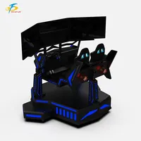 Simulador de Carreras VR Personalizado de Fábrica, Simulador F1 de 3 Pantallas, Máquina de Juego de Carreras VR 9D con Movimiento