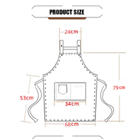 Tablier unisexe réglable sans manches en polyester avec logo personnalisable ; Idéal pour les restaurants et la cuisine personnalisée.