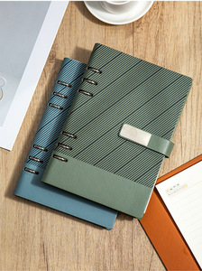 2025 Заказная оптовая продажа, A6, бюджетная папка, планировщик, кнопка, кожаный чехол в твердом переплете, листы, спиральная внутренняя 100 для школьного бизнеса - Product Image 6