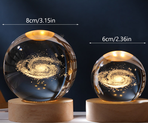 रंग के साथ सुरुचिपूर्ण लाइट अप क्रिस्टल बॉल रंग के आधार 6 सेमी 8 सेमी घर सजावट आध्यात्मिक उपचार उपहार - Product Image 6