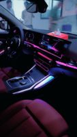 Kit d'éclairage d'ambiance style cristal pour console centrale ICarsin pour BMW I3 I4 G80 G82 G20 G22 G42, amélioration de l'éclairage automobile