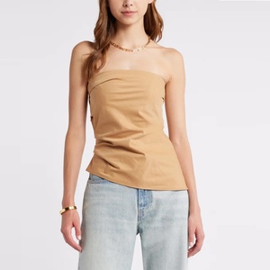 Stylish Women's Strapless Tube Top With Green Color Elegant Blouses & <b>Shirts</b> - Product Image 6
