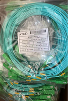 Cordon de Brassage à Fibre Optique Aqua 1.6mm 3.5M Rouge Orange Vert SC APC G657A2 LSZH