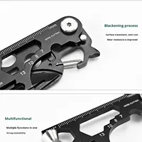 Carte à outils EDC survie en plein air clé pliante outil couteau acier inoxydable pliant tactique ciseaux Mini réparation
