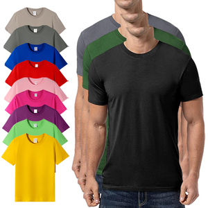 Cetak Kaos Kustom Berkualitas Tinggi, Kaos Polos Katun Poliester, Desain Kaos Polos untuk Sublimasi, Kaos Pria Polos untuk Dijual - Product Image 2