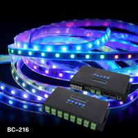 Controlador de Luces Pixel BC-216 Artnet-SPI/DMX, Controlador de Pixel LED Programable por PC para Tiras LED RGBW Ws2815 Ws2811
