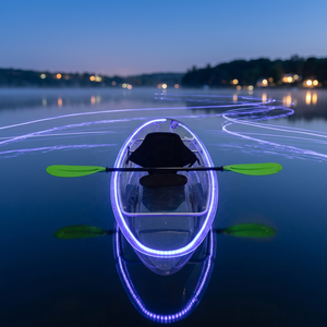 Kayak transparente doble de policarbonato de 11 pies con tira de luces LED para visitas a cenotes, parques acuáticos y negocios de alquiler. - Product Image 4