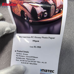 Rollo de papel fotográfico brillante <span class=keywords><strong>para</strong></span> impresión de fotografía <span class=keywords><strong>profesional</strong></span> de 190GSM y 24 pulgadas <span class=keywords><strong>para</strong></span> impresora Canon Pro-2100 - Product Image 3