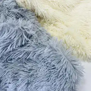 100% Polyester 40mm Long Pile Super Soft Shaggy Plush Fabric PV Plush Fabric For Pet Bed/plush Toys/cushion/blanket
