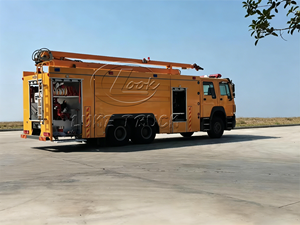Camion de pompiers HOWO TX 6x4 avec tour d'incendie surélevée de 18 m pour la lutte contre les incendies dans les immeubles de grande hauteur - Product Image 2