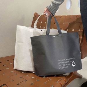 Customized Environmentally Reusable Folding Non Woven Shopping <b>Handbag</b> Tote Bag With Custom Printed Logo - Product Image 4