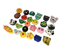Amortisseurs de vibrations pour balles de tennis, design cartoon, silicone, haute élasticité, logo personnalisé