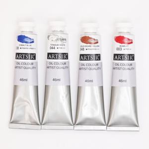 Peintures à l'huile non toxiques en gros pour travaux d'art promotionnels, ensemble de peinture à l'huile de 46 ml pour toile et papier pour étudiants - Product Image 4