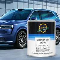 Peinture automobile bleu verdâtre 2K haute brillance - Résine acrylique Revêtement par pulvérisation industriel Peinture liquide pour voiture directement de l'usine