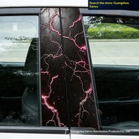 Autocollants décoratifs pour voiture, film protecteur anti-rayures sur le B-pillar, thème anime, matériau PET, autocollants pour voiture