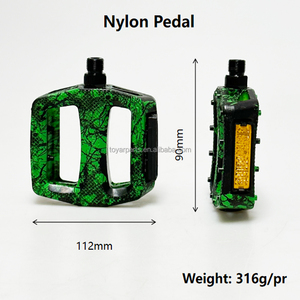 Pédales de vélo de montagne larges, plates, antidérapantes, à motif anti-éclaboussures, en nylon, <span class=keywords><strong>133X</strong></span> - Product Image 4