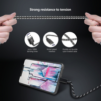 Cable USB C de Carga Rápida 5A Supercharge de 60W, Cable USB C Trenzado de Nailon con Sincronización de Datos de 480 Mbps y Carcasa de Aluminio para Huawei Mate