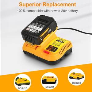 Station de charge de batterie DCB112 pour outils électriques Dewalt, batterie lithium 12V/20V, <span class=keywords><strong>chargeur</strong></span> de batterie Li-ion pour perceuse 12V 20V - Product Image 5
