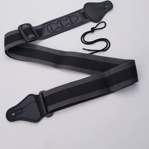 Sangle de guitare réglable avec 3 supports pour médiators, sangle d'épaule en nylon et cuir PU pour guitare acoustique, électrique et basse - Product Image 5