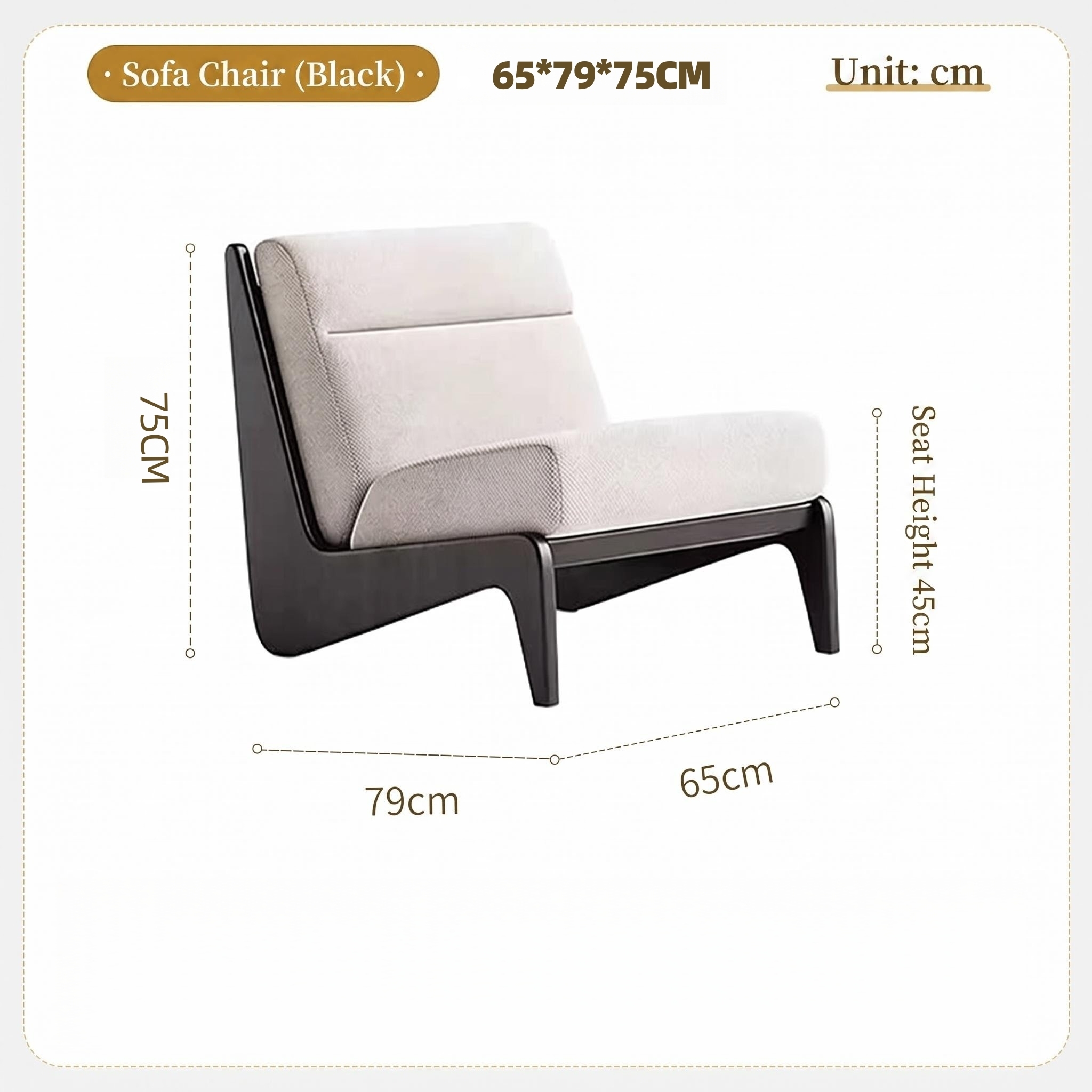 Black sofa chair