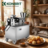 Máquina Automática para Hacer Dumplings y Samosas de Alta Resistencia Tipo 80, Motor de Cobre de Alta Eficiencia, Acero Inoxidable de Grado Alimenticio