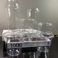 Offres Spéciales – Gobelets en Plastique PET Dépoli Personnalisables en Forme de U (10, 12, 14, 16, 18, 20 oz) avec Couvercle à Bec pour Smoothies, Idéaux pour Événements et Fêtes en Extérieur