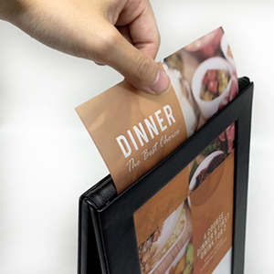 Prix d'usine – Housses de menu LED lumineuses, numériques, à double affichage, format A5/A6, avec éclairage LED rechargeable - Product Image 3