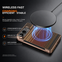 Coque de téléphone magnétique en fibre de carbone pour iPhone DUO avec film en verre trempé, coque antichoc