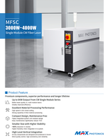 Source laser fibre 3000w 4000w 6000w Max pour machine de découpe laser