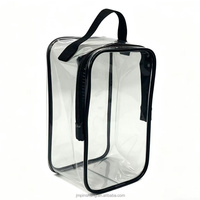 Nouveau sac fourre-tout transparent en PVC, écologique, portable, avec fermeture éclair, grande capacité, à porter à l'épaule ou en bandoulière, idéal pour les voyages, la plage et le maquillage