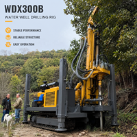 Foreuse hydraulique rotative pour puits, 300 mètres, moteur diesel DTH, moteur à engrenages écologique, machine de forage d'eau