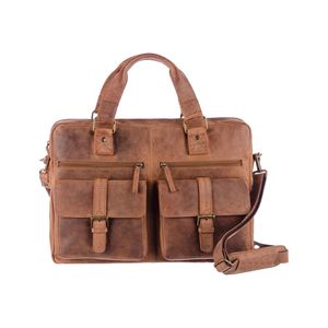 Pugmark Unisex Vintage Genuine Leather <b>Messenger</b> <b>Bag</b> Model 008-2024 Waterproof Lightweight Canvas Lining Business Office <b>Men's</b> - Product Image 3