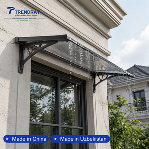 Panneau de toiture léger et imperméable en <span class=keywords><strong>polycarbonate</strong></span> transparent alvéolaire pour auvents de fenêtres et abris de jardin, idéal pour les projets résidentiels (vente en gros) - Product Image 5