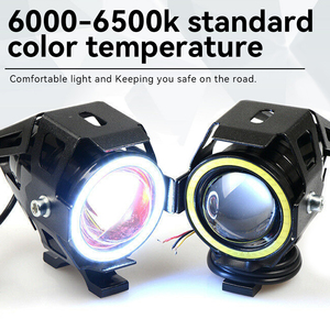 JHS Led Moto Spots Led Phare Led U7 Mini Lumière de Conduite Lumineux Avec Angle Yeux Projecteur Antibrouillard pour Moto - Product Image 2