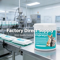 Fundas Desechables Suaves de Tela No Tejida para Dedos, para Cuidado Bucal de Mascotas, Antibacterianas, Antiinflamatorias, Limpieza Dental, Aliento Fresco, Sin Perfume
