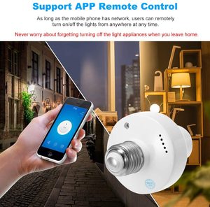 Smart WiFi Light Bulb <strong>Socket</strong> Smart E27 E26 Electric Light Bulb <strong>Socket</strong> Smart <strong>Remote</strong> Control Bulb <strong>Socket</strong> for Lamp - Product Image 2