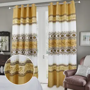 Bindi New Design 100% Polyester Breathable Faux Linen Curtains For Bedroom And Living Room