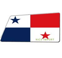 Tapis de sol d'entrée intérieur/extérieur à motif drapeau de la Martinique, tapis de bienvenue à profil bas pour entrée et patio