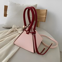 Mode einzigartiges Design Damen Cross body Umhängetaschen Geldbörse Dreieck geformte Handtaschen benutzer definierte neuen Stil koreanische Einkaufstasche
