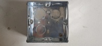 Boîte électrique métallique de haute qualité, carrée, 47 mm, 1 gang, 0,8 1,1 mm, boîte de jonction GI