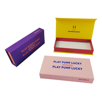 Boîte cadeau magnétique pliable de luxe en carton recyclable rigide avec logo personnalisé, finition mate, personnalisable