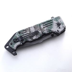 Alüminyum kaplama yeşil kamuflaj 3CR13 gri titanyum camo katlanır bıçak - Product Image 3