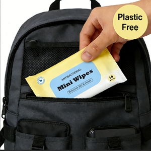 Salviette Igienizzanti Mini Biokleen, Confezione da 10 Pezzi, Salviette Umidificate Tascabili - Product Image 2